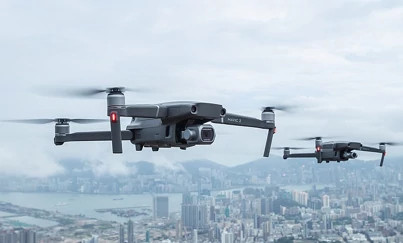 Drohnen über der Stadt